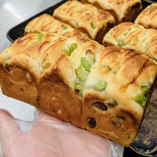 枝豆マヨ食パン | 冷凍パン生地のtonton
